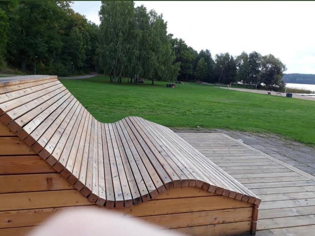 Close To The Metro And The Beach!!! With A View Of The Scandinavian Forest Stockholm Exterior photo